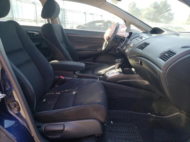 19XFA16629E019064 - 2009 HONDA CIVIC LX-S Niebieski zdjęcie 5