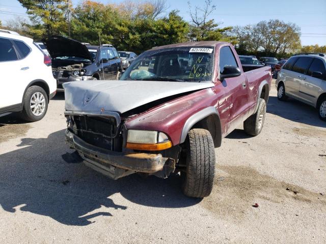 1B7GG16X12S695875 - 2002 DODGE DAKOTA BAS RED photo 2