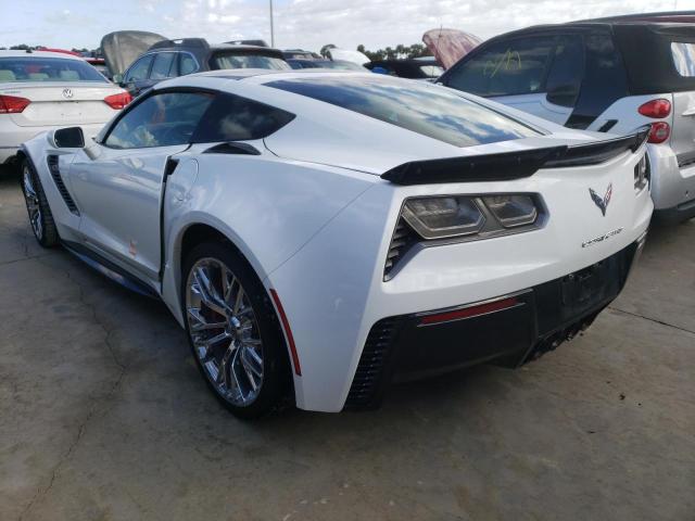 1G1YU2D62H5601984 - 2017 CHEVROLET CORVETTE Z WHITE photo 3