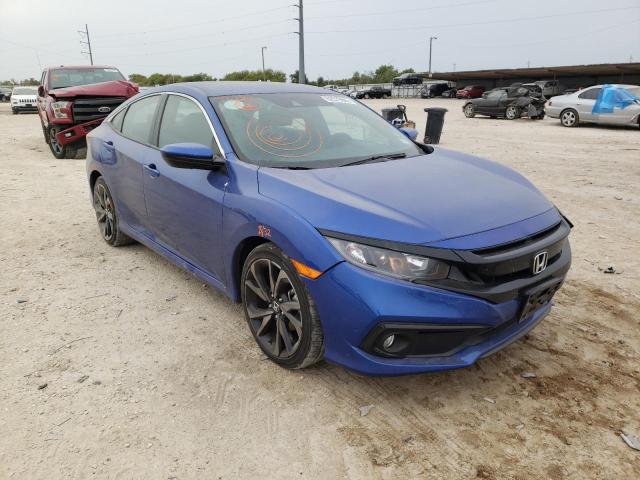 2HGFC2F82LH588222 - 2020 HONDA CIVIC SPOR 蓝色 照片 1