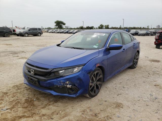 2HGFC2F82LH588222 - 2020 HONDA CIVIC SPOR 蓝色 照片 2