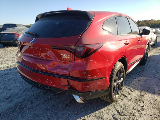 5J8YE1H0XNL048207 - 2022 ACURA MDX A-SPEC RED photo 4