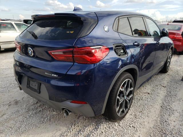 WBXYJ1C02L5N88303 - 2020 BMW X2 XDRIVE2 BLUE photo 4