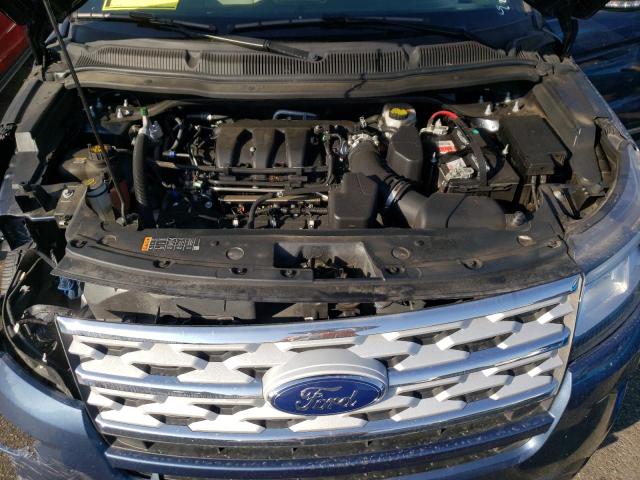 1FM5K7D84KGA41861 - 2019 FORD EXPLORER X BLUE photo 7