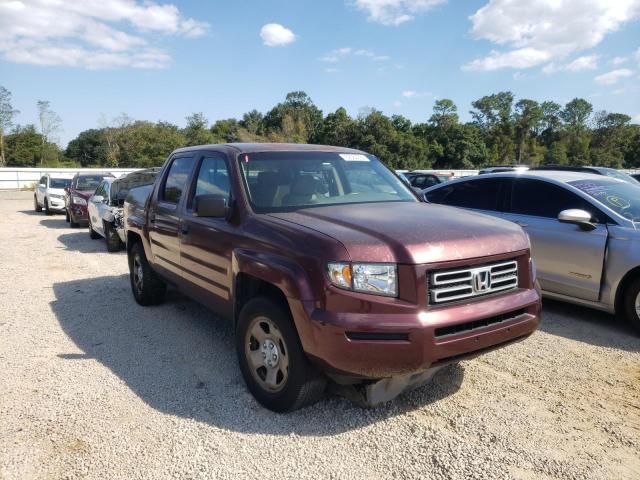 2HJYK16217H503615 - 2007 HONDA RIDGELINE RED photo 1