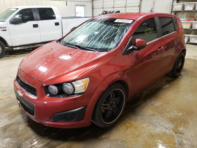 1G1JC6SH0C4113034 - 2012 CHEVROLET SONIC LT RED photo 2