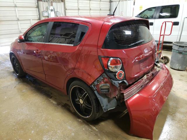 1G1JC6SH0C4113034 - 2012 CHEVROLET SONIC LT RED photo 3