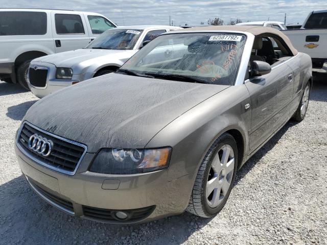 WAUDT48H66K009886 - 2006 AUDI A4 QUATTRO GRAY photo 2