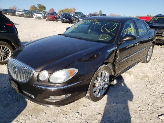 2G4WN58C391188095 - 2009 BUICK LACROSSE S BLACK photo 2