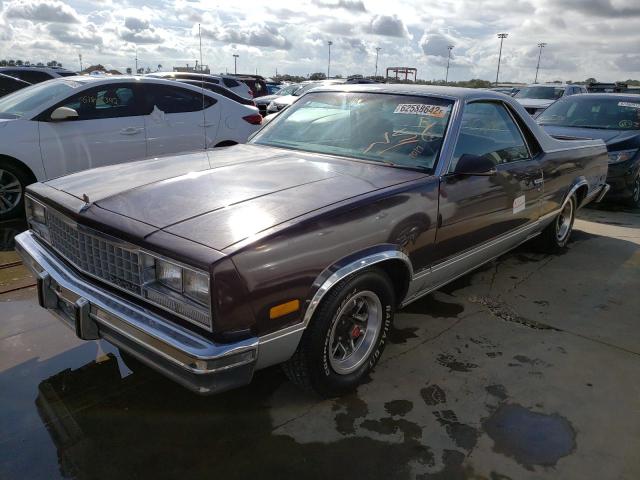 3GCCW80ZXHS914253 - 1987 CHEVROLET EL CAMINO TWO TONE photo 2