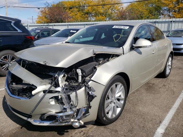 2G4GK5EX1G9114421 - 2016 BUICK REGAL TAN photo 2