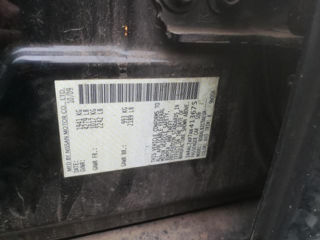 1N4AL2AP7AN413675 - 2010 NISSAN ALTIMA BAS BLACK photo 10