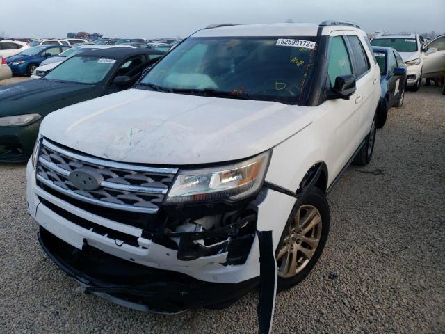 1FM5K8D80JGB29455 - 2018 FORD EXPLORER X WHITE photo 2