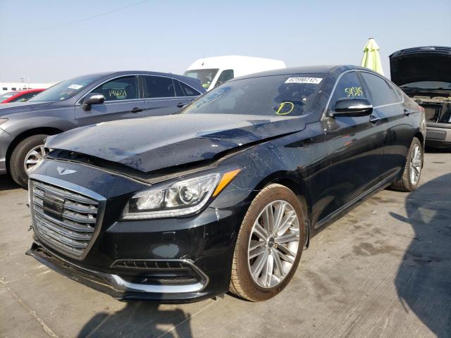 KMHGN4JE7JU266834 - 2018 GENESIS G80 BASE BLACK photo 2