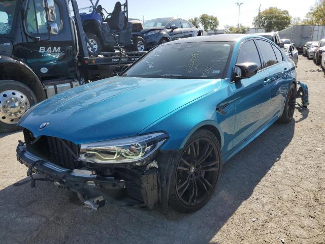 WBSJF0C02LCD60626 - 2020 BMW M5 BASE BLUE photo 2