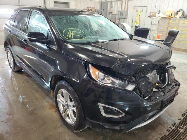 2FMTK4J84FBB91850 - 2015 FORD EDGE SEL BLACK photo 1