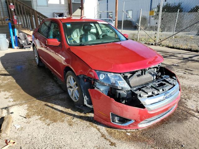 3FAHP0JA4CR195066 - 2012 FORD FUSION SEL RED photo 1