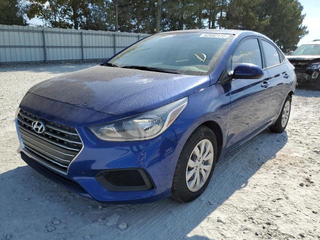 3KPC24A64ME134072 - 2021 HYUNDAI ACCENT BLUE photo 2