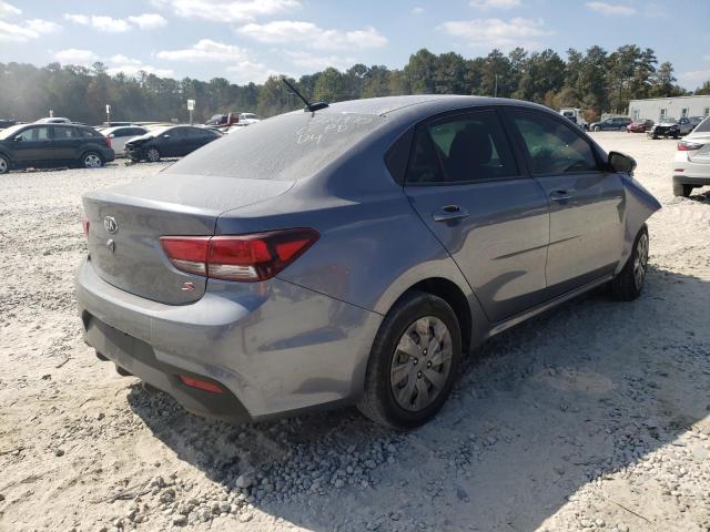 3KPA24AB0KE157642 - 2019 KIA RIO S GRAY photo 4