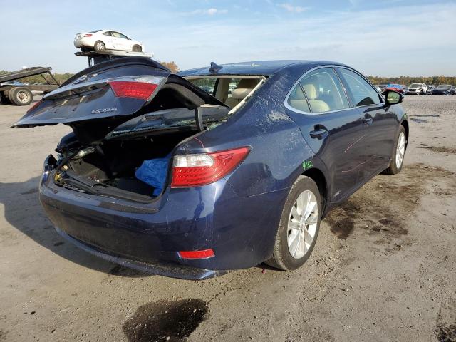 JTHBW1GG7D2004295 - 2013 LEXUS ES 300H BLUE photo 4