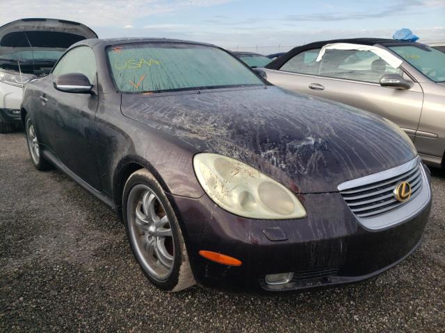 JTHFN48Y220019373 - 2002 LEXUS SC 430 PURPLE photo 1