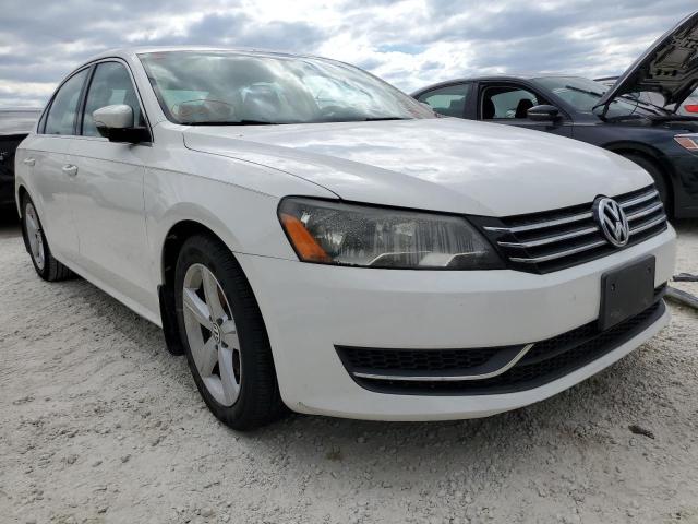 1VWBP7A33DC124853 - 2013 VOLKSWAGEN PASSAT SE WHITE photo 1