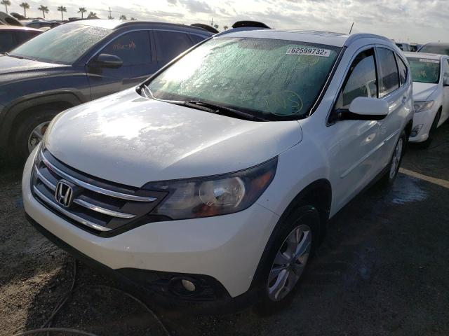 5J6RM3H73CL002479 - 2012 HONDA CR-V EXL WHITE photo 2