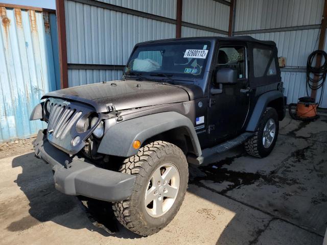 1C4AJWAG7EL213856 - 2014 JEEP WRANGLER S CHARCOAL photo 2