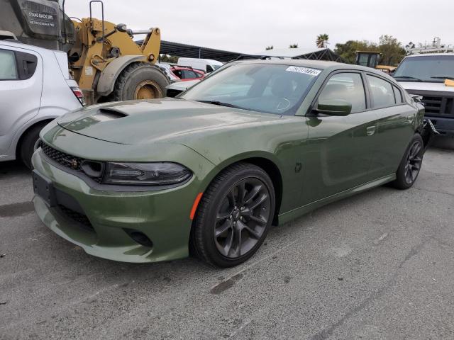 2C3CDXGJ4LH244196 - 2020 DODGE CHARGER SC GREEN photo 2