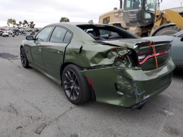 2C3CDXGJ4LH244196 - 2020 DODGE CHARGER SC GREEN photo 3