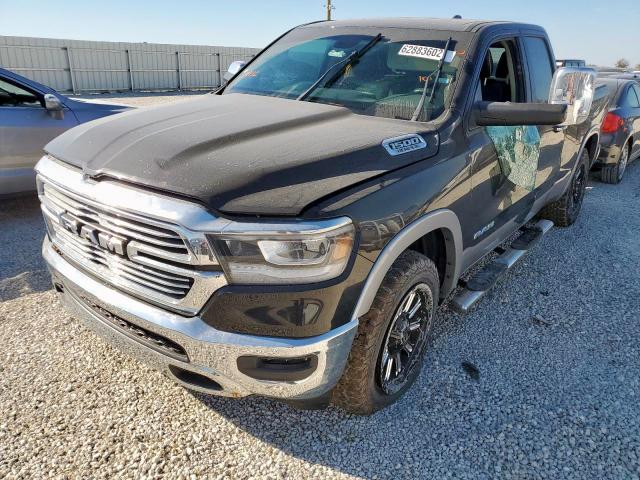 1C6SRFDT1KN524521 - 2019 RAM 1500 LARAM BLACK photo 2