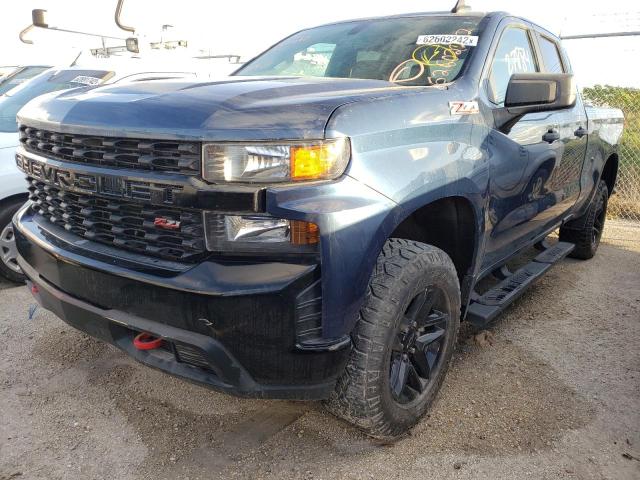 1GCRYCEF9KZ294236 - 2019 CHEVROLET silverado BLUE photo 2