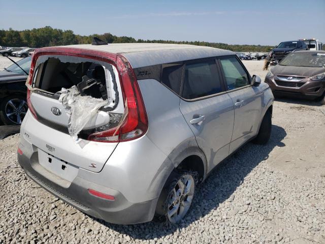 KNDJ23AU3L7060092 - 2020 KIA SOUL LX SILVER photo 4