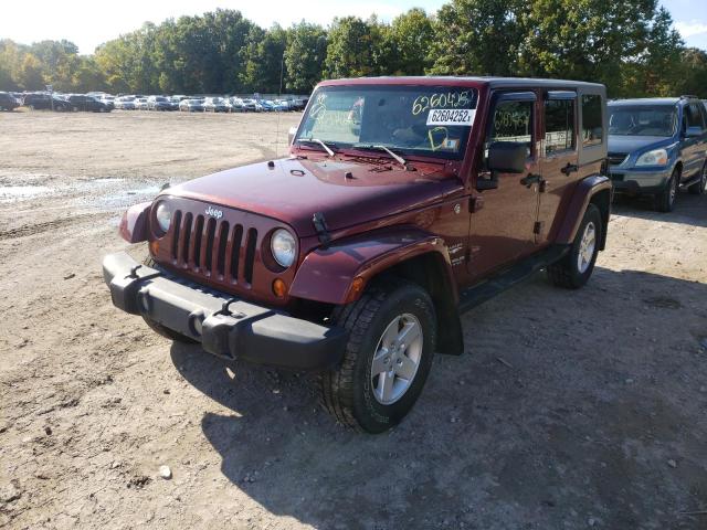 1J4GA59117L210310 - 2007 JEEP WRANGLER S RED photo 2