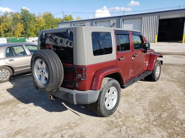 1J4GA59117L210310 - 2007 JEEP WRANGLER S RED photo 4