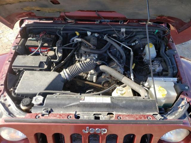 1J4GA59117L210310 - 2007 JEEP WRANGLER S RED photo 7