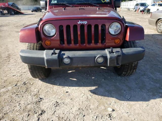 1J4GA59117L210310 - 2007 JEEP WRANGLER S RED photo 9