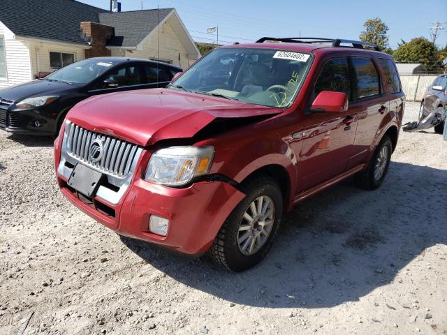 4M2CU97769KJ14198 - 2009 MERCURY MARINER PR RED photo 2