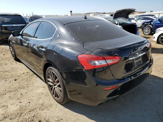 ZAM57XSA0F1146056 - 2015 MASERATI GHIBLI BLACK photo 3