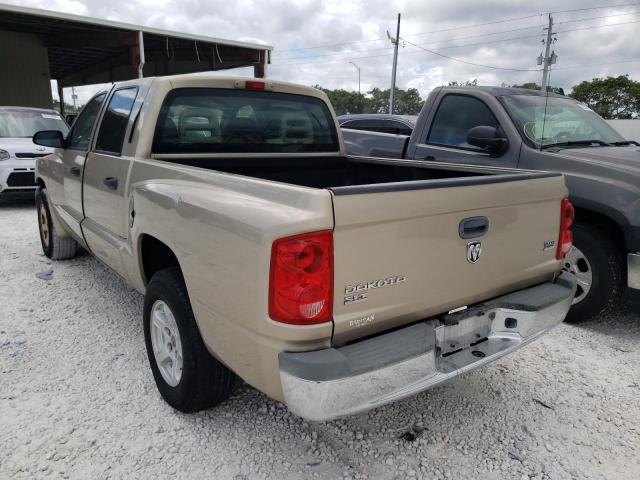 1D7HE48N15S289340 - 2005 DODGE DAKOTA QUA TAN photo 3