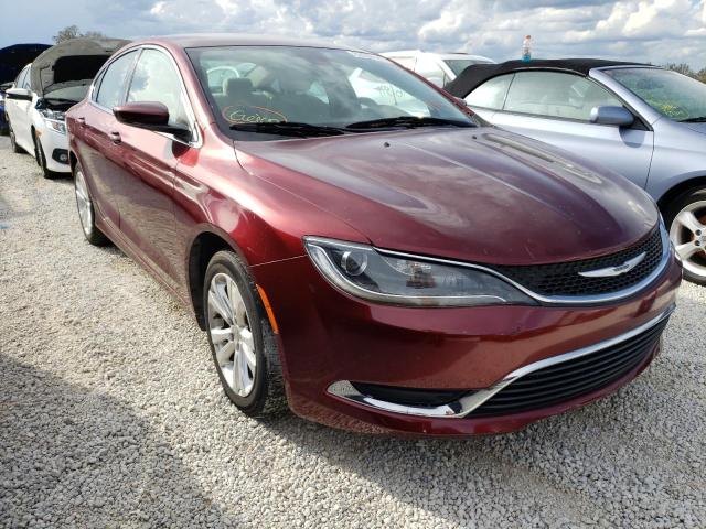 1C3CCCAB3FN716767 - 2015 CHRYSLER 200 LIMITE BURGUNDY photo 1