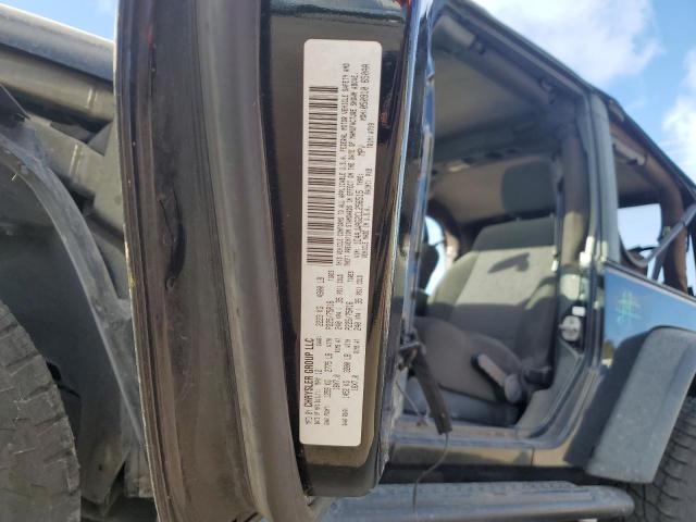 1C4AJWAG2CL256515 - 2012 JEEP WRANGLER S BLACK photo 10