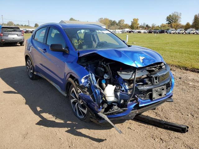 3CZRU6H17KG706158 - 2019 HONDA HR-V SPORT BLUE photo 1