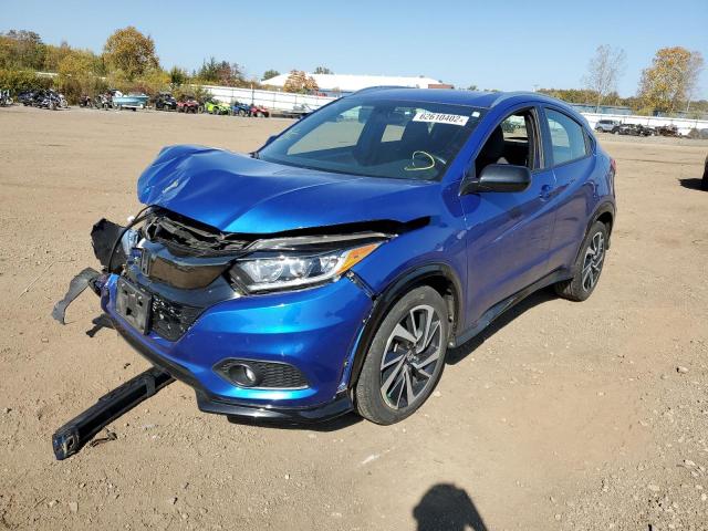 3CZRU6H17KG706158 - 2019 HONDA HR-V SPORT BLUE photo 2