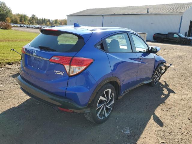 3CZRU6H17KG706158 - 2019 HONDA HR-V SPORT BLUE photo 4