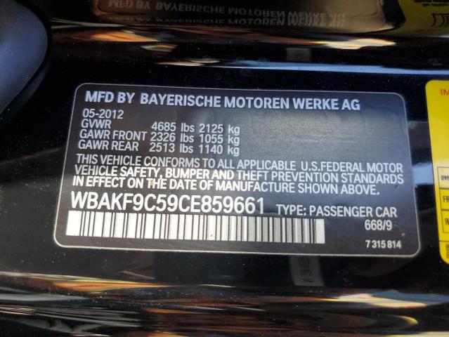 WBAKF9C59CE859661 - 2012 BMW 335 XI BLACK photo 10