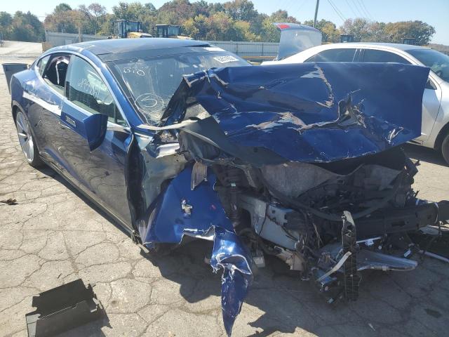 5YJSA1E45FF112746 - 2015 TESLA MODEL S Կապույտ լուսանկար 1