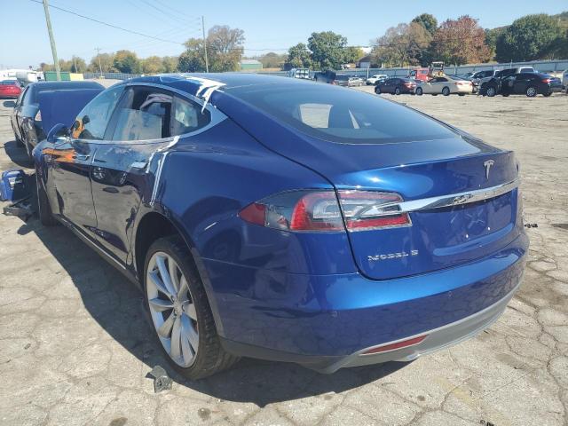 5YJSA1E45FF112746 - 2015 TESLA MODEL S Կապույտ լուսանկար 3