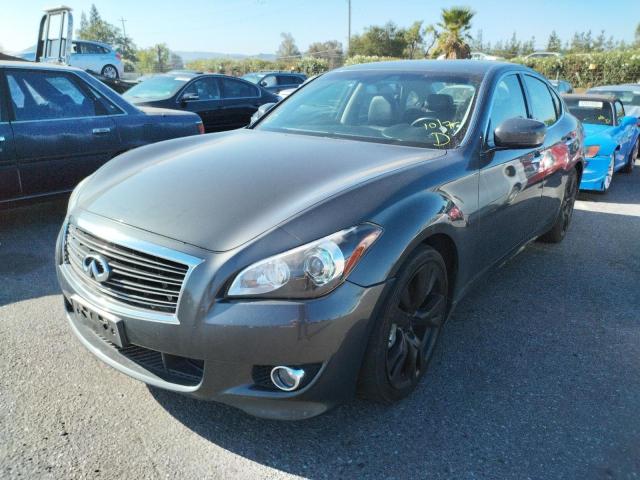 JN1AY1AP8BM520766 - 2011 INFINITI M56 CHARCOAL photo 2