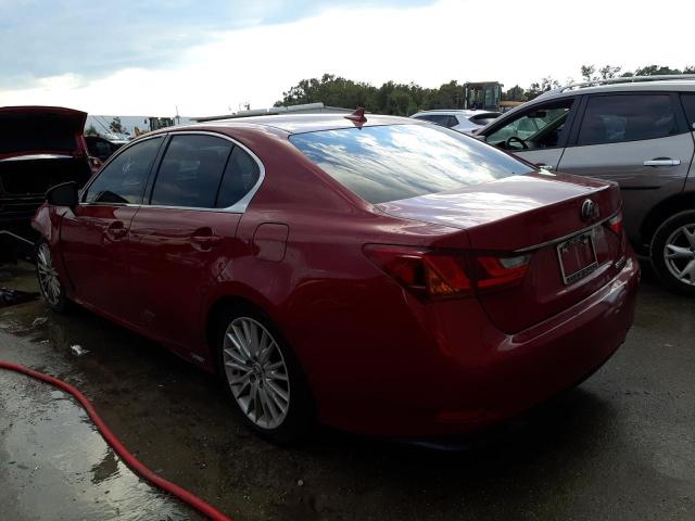 JTHBS1BL7D5002416 - 2013 LEXUS GS 450H RED photo 3